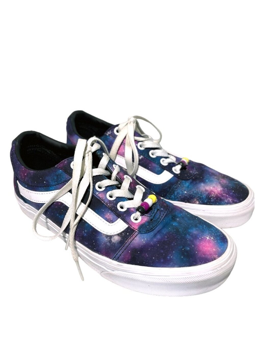 Vans Ward Galaxy Cosmic Skate Shoe Sneakers Women’s 8.5 Purple White Cosmic